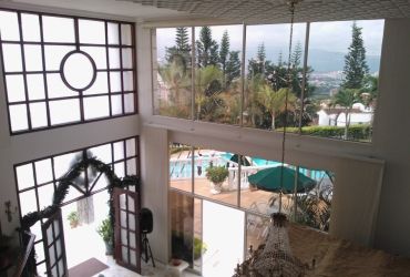Casa Lagos Del Cacique vista interior - Polarización de vidrios. 